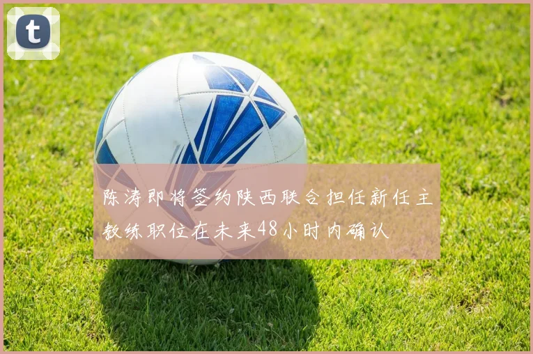 陈涛即将签约陕西联合担任新任主教练职位在未来48小时内确认